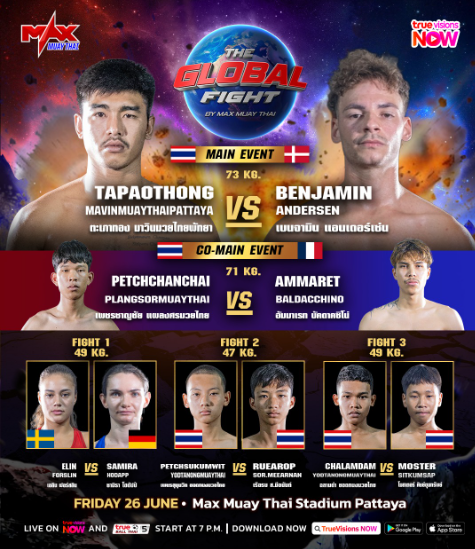 Benjamin Apkuaka Andersen i kæmper til MAX Muay Thai i Pattaya
